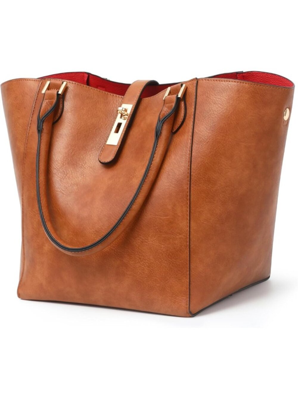 Spacious Women's Work Tote Bag - Stylish Big Bucket Purse, Versatile Designer